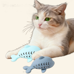 Food-Dispensing Silicone Fish Cat Toy